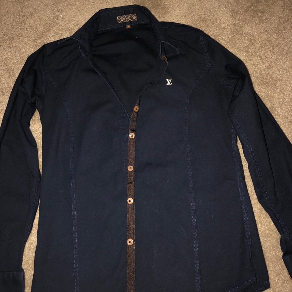 Beatiful Dark Blue Lv Shirt for Woman.. ❤️